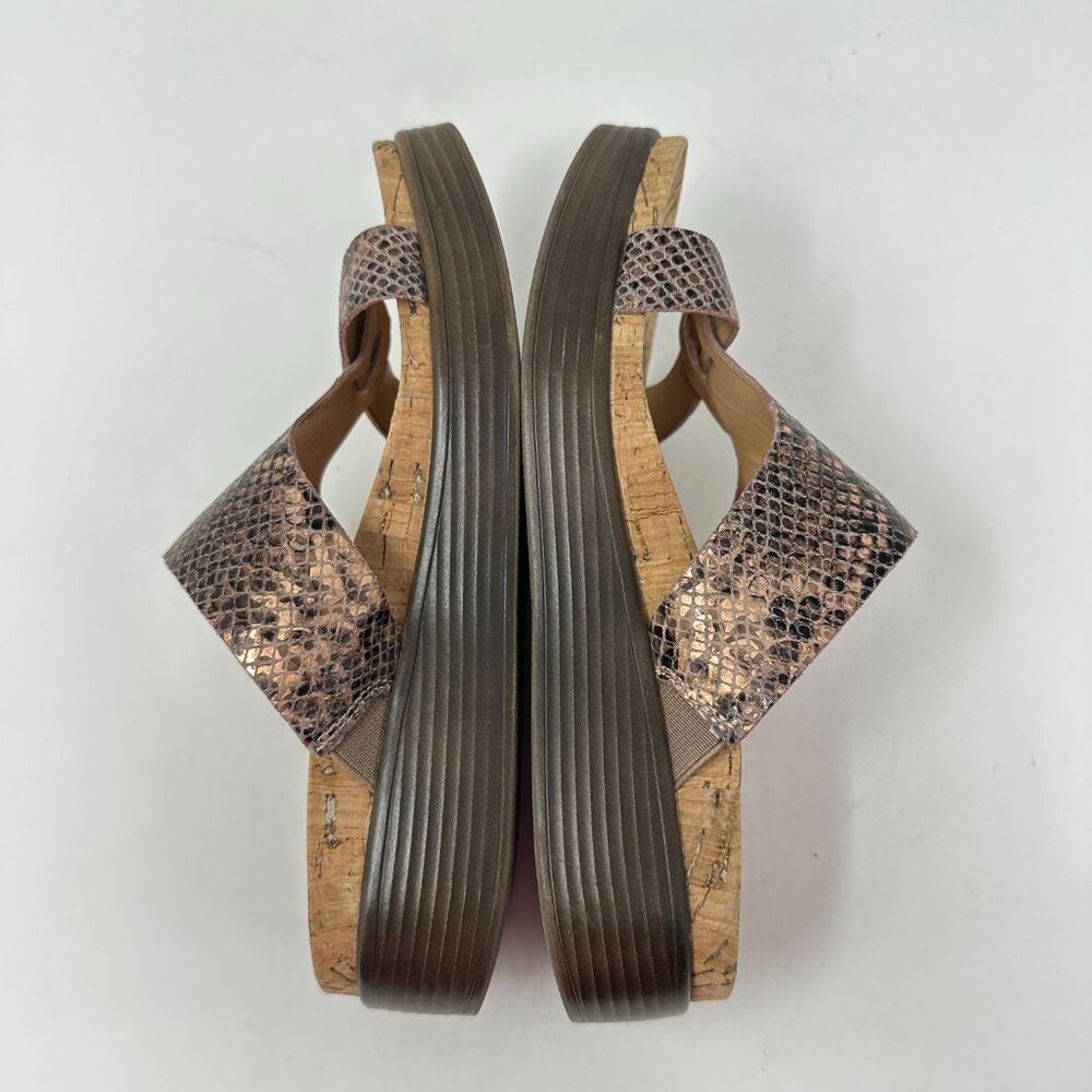 Donald Pliner Faina 5m Metallic Python Print Sand… - image 5